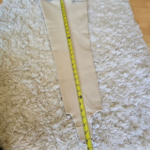 Vintage  Nils Pants Womens Beige Wool Blend Stirrups Snowboarding Ski Size M - Picture 7 of 9